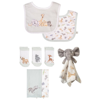 Wrendale Designs Little Wren Baby Bib Gift Set - Little Savannah