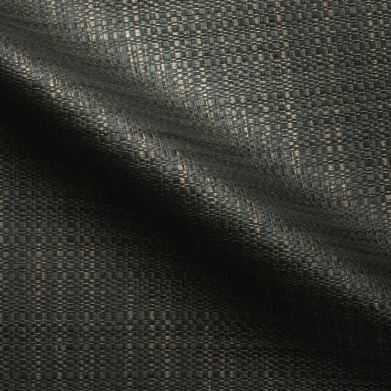 3' L x 54" W Textured Wallpaper Roll, Black/Black