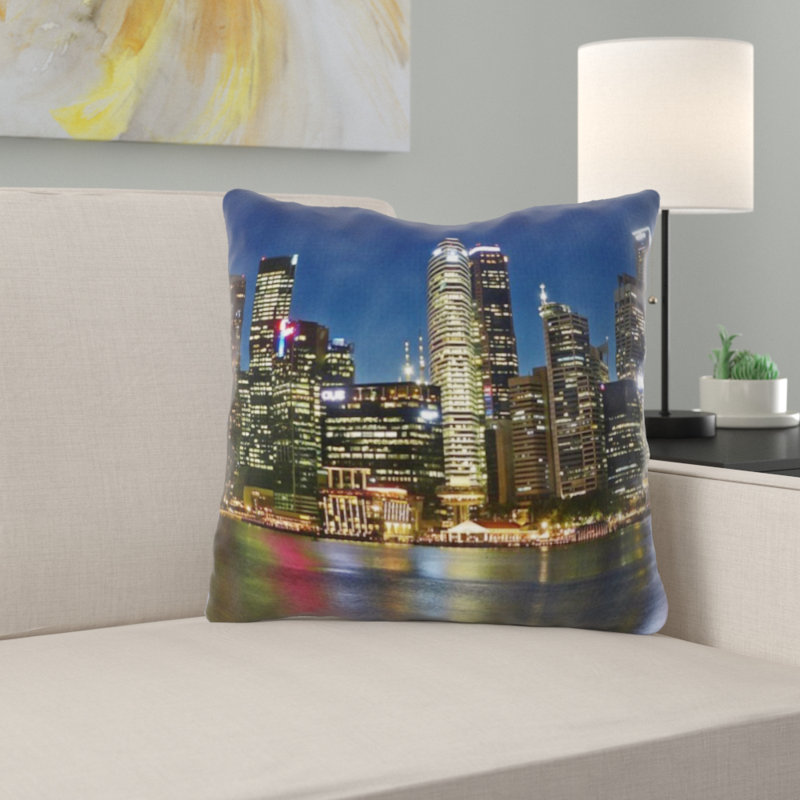 Coussin en peluche de singapour river