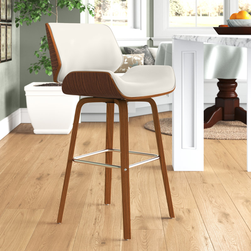 Tabouret tournant 25,98 "Agarita, Blanc