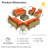 Outdoor Wicker 8 Person Seating Group With Cushions With Rocking And Swivel Chairs-114336084
