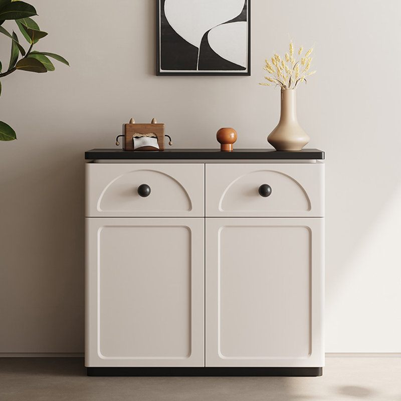 Buffet décoratif crème, H 33,46 po x l 39,37 po x P 14,57 po