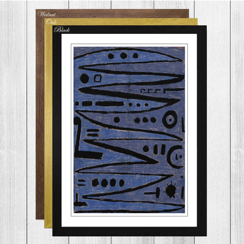 Paul Klee - Single Picture Frame Painting, Black