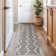 Boho Stripe Design Low Pile Performance Area Rug