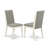 3 Piece Kitchen Table Set for Small Spaces Contains a Round Dining Table with Pedestal and 2 Shitake Linen Fabric Upholstered Chairs, 36x36 Inch, Linen White-1204719803-1204719802-1204719805