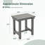 Table d'appoint extérieure All PEHD Adirondack-330586472