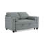 Upholstered Tufted Convertible Pull-Out Sleeper Sofa Bed - Adjustable Backrest With 2 Soft Pillows-2061366978