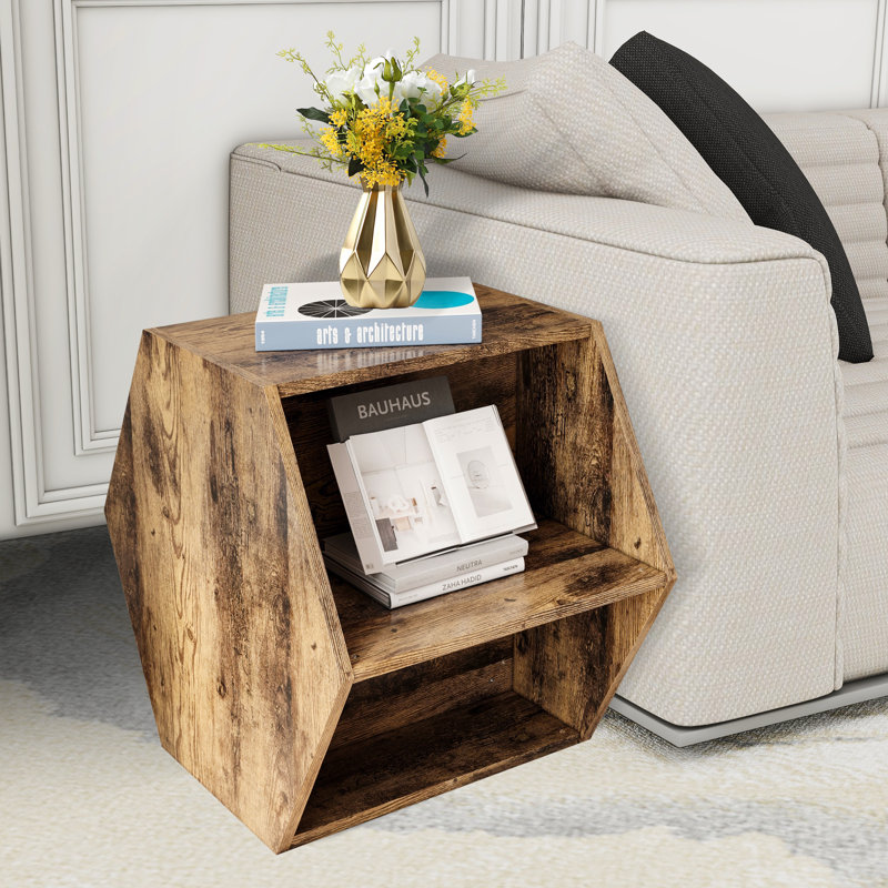 Tyvion End Table 1 pc, Antique Brown
