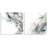 Abstract Monochromatic Liquid  2 PC Wall Plaque Art Set by June Erica Vess