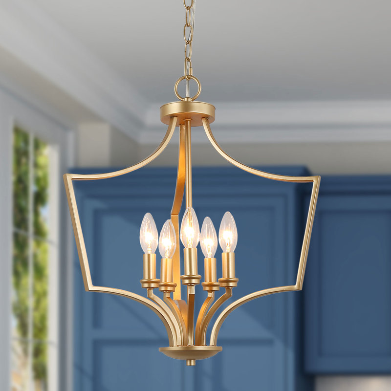 Lustre géométrique à 5 lumières Beesley
