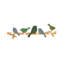 Crochet mural décoratif en bois naturel couleur oiseau, pour manteaux et chapeaux, idéal pour la maison et les commerces.-456568091