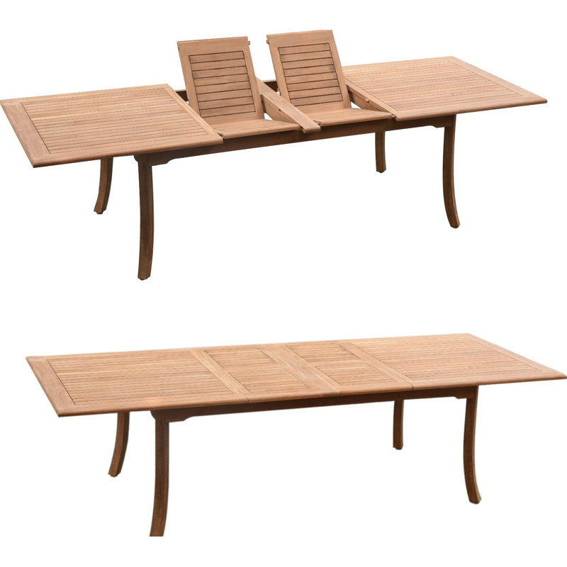 Ensemble de salle à manger 13 pièces teck Kevon, H 30,5 po x L 82 po x l 40 po, 12