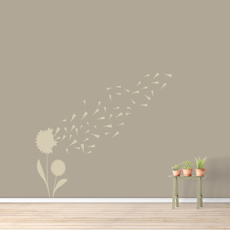 Plants & Flowers Non-Wall Damaging, Light Beige