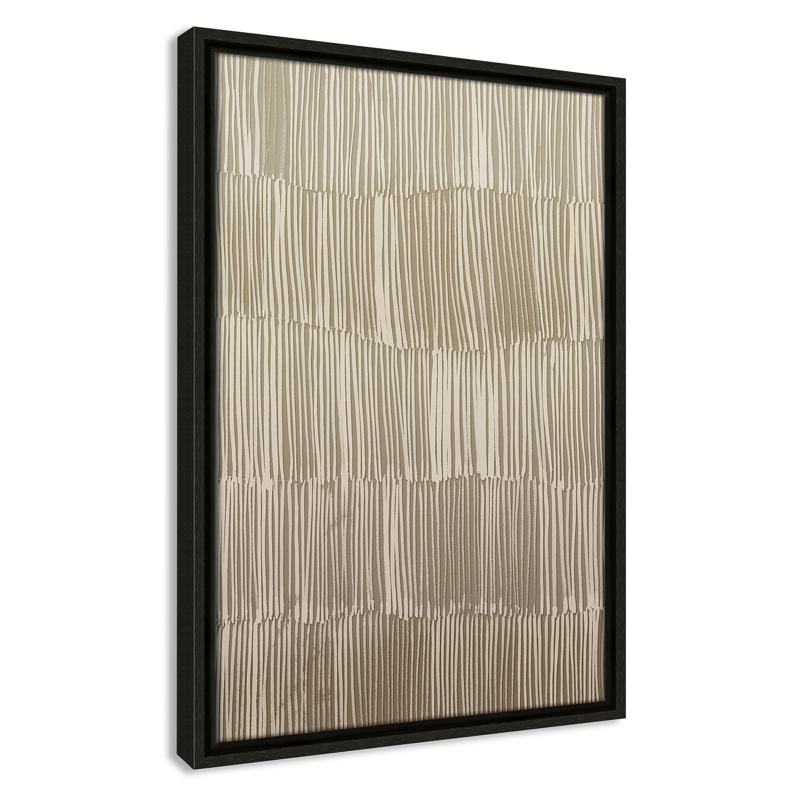 Linear Calm I Print by , 19.5" H x 13.5" W, Espresso Floater