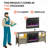 Brahma 63" Fireplace TV Stand for TVs to 70" with Remote Control 23" Electric Fireplace Heater, LED Lighting, Timer, Over Heat Protection-954954932