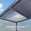12 pi. L 10 pi. Pergola à persiennes en aluminium