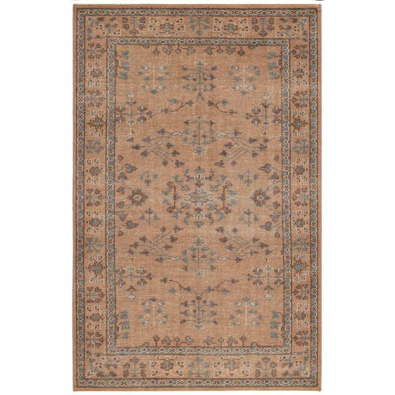 Tapis d'intérieur en laine noué à la main Tuscany, 5 pi x 8 pi