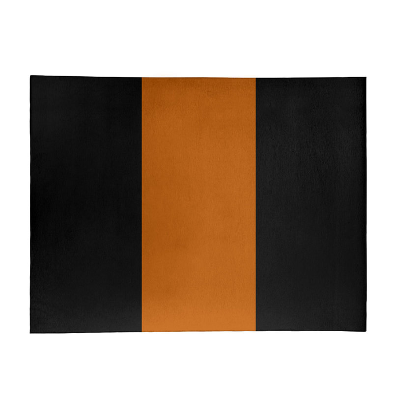 Tapis orange/noir, Rectangle 4 pi x 6 pi