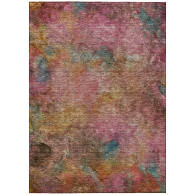 Machine Washable Indoor/Outdoor Emelia ACN2312 Abstract Rug, Rectangle 5' x 7'6"