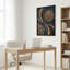 Bronze et sarcelle, art abstrait sur toile-133910938