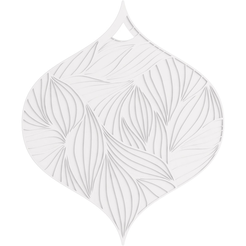 Leaf Trivet, White