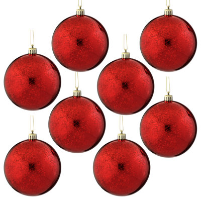 100mm Shatterproof Plastic Mercury Ball Ornament