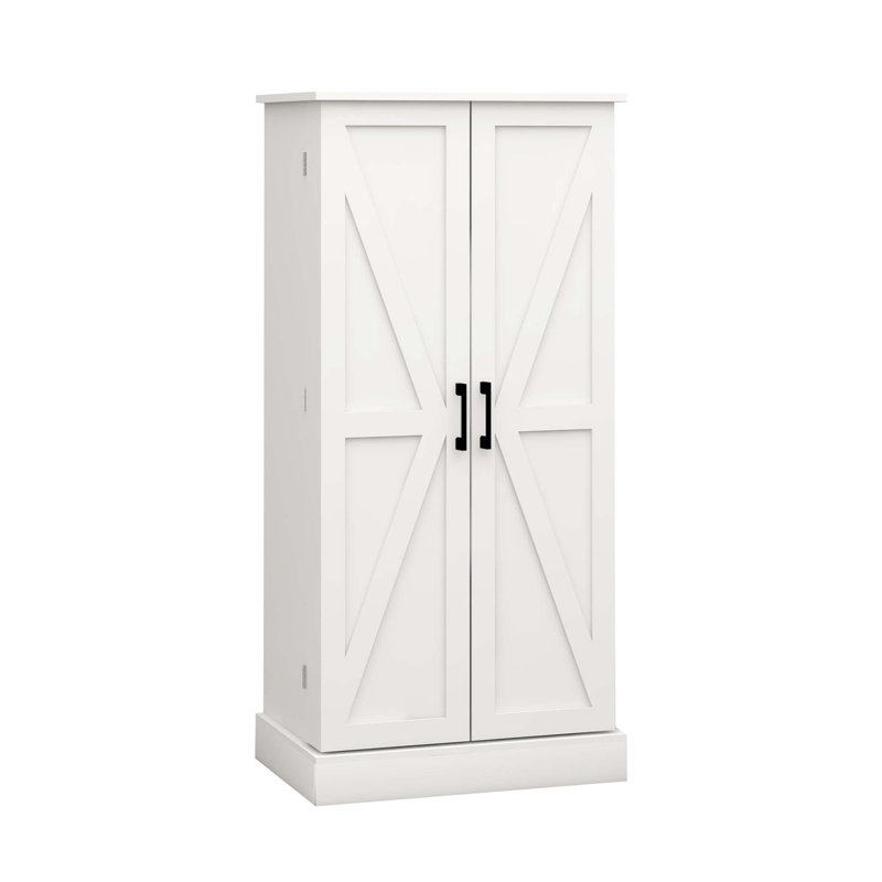Buffet avec 2 portes avec supports et 2 tablettes réglables pour la cuisine, le salon et la salle à manger