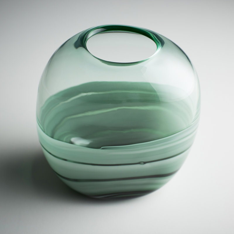 Torrent Glass Table Vase, 12.75" H x 7" W x 5.5" D