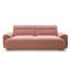 Canapé-lit convertible 3 places - Tissu polaire en peluche rose