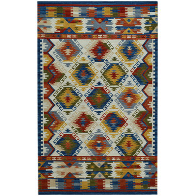 Southwestern Wool Hand Woven Area Rug