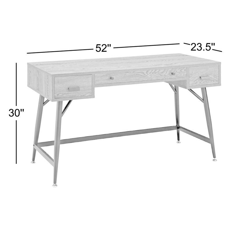 Bureau excédentaire noyer contemporain