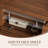71" Mid-Century Modern TV Stand, Walnut Veneer MDF Media Console with Ample Storage