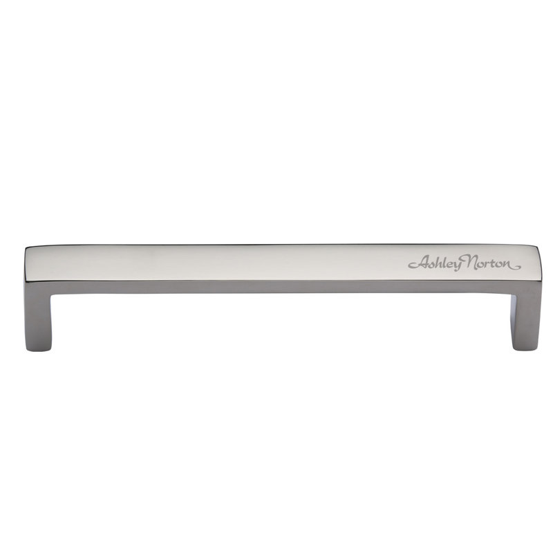 Large poignée d'armoire moderne, Nickel poli, 6"