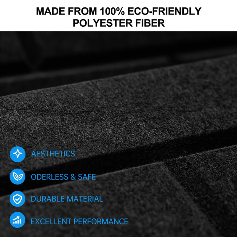 30.5 cm W Faux Brick Wall Paneling in Matte Black  (18-pack)
