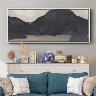Mountain Range IV- Framed Canvas