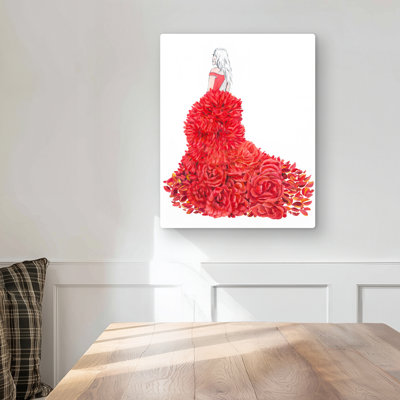 Flower Dress – Romantic Metal Print for Home Decor | Beauty
