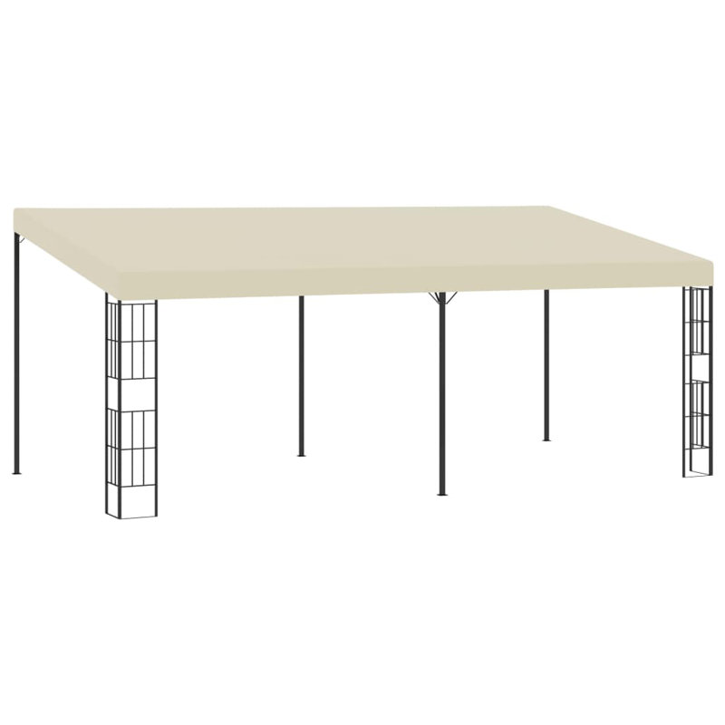 Metta 1.18m x 2.36m Steel Patio Gazebo, Cream