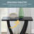 Arbri 22" W Criss-Cross Chairside End Table-1297541288