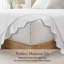 Ensemble de draps en satin de coton 300 fils avec broderie élégante-138533826-138533823