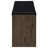 Smoked Oak Open Shelf Storage Bench-721688179