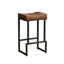 Tabouret de comptoir rembourré avec structure et repose-pieds en métal, tabouret de bar à hauteur de siège sans dossier-149472987-149472984-149472989
