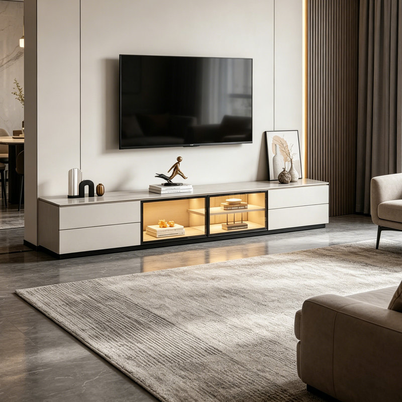Gellert, 17.71" H x 70.86" L x 15.74" W, White