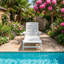 Chaise longue inclinable en résine PEHD Shoreline l 29 po x P 75,2 po x H 39,2 po Shoreline