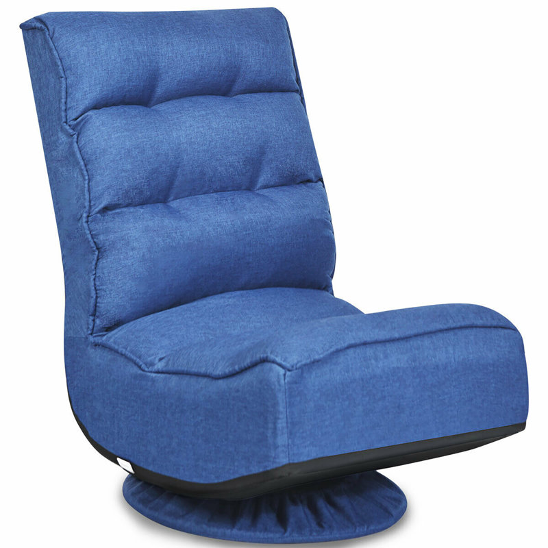 Trule Reclining Ergonomic Swiveling PC & Racing Game Chair, Blue