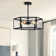 Rustic 6 - Light Dimmable Hexagon Pendant Light with Clear Acrylic Shade