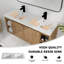 Meuble-lavabo mural 48 po avec double lavabo