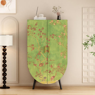 French Light Luxury Green Wardrobe