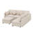 Sectional Modular Sofa,U-Shaped L-Shaped Couch With Movable Ottoman And 2 USB Ports-117789384