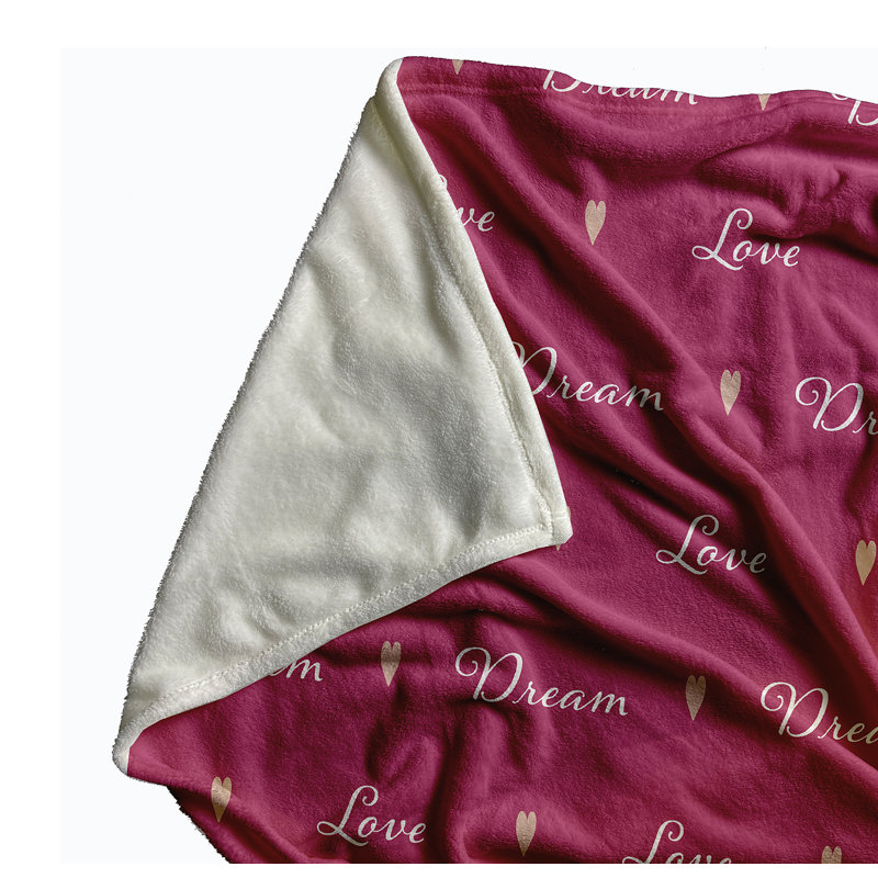 Jeté Love Dream Valentine's Day, Rose, L 50 po x L 60 po
