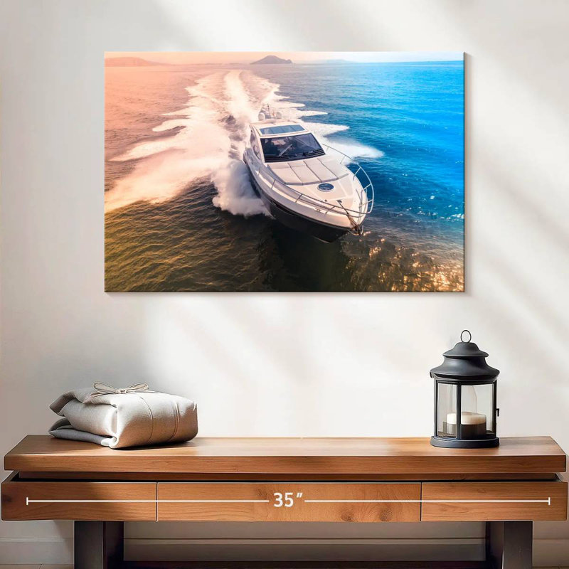 Mehar Speeding Yacht, 16" H x 24" W